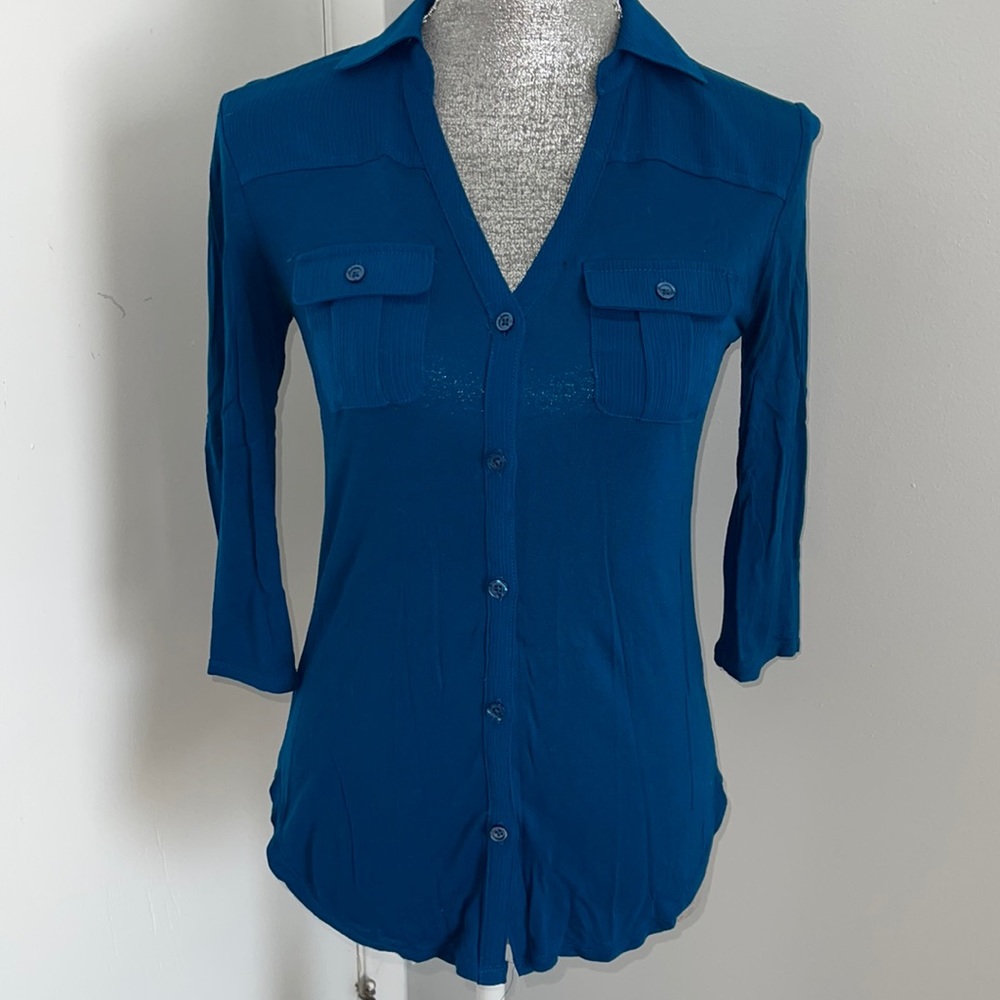 NY & Co Button Up Blouse